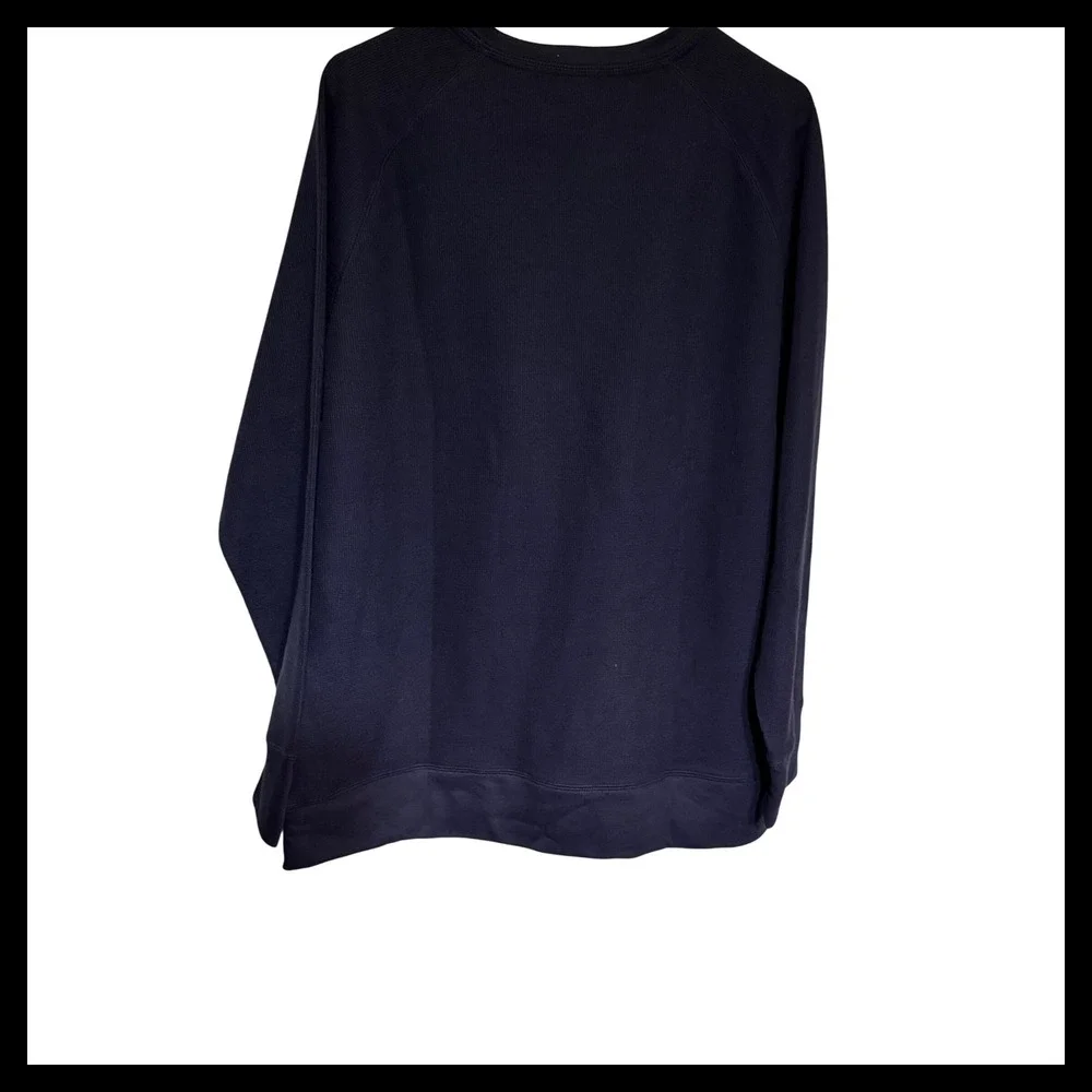 NWT Banana Republic Men's XXL Navy Waffle Knit Crew Neck Pullover Sweater